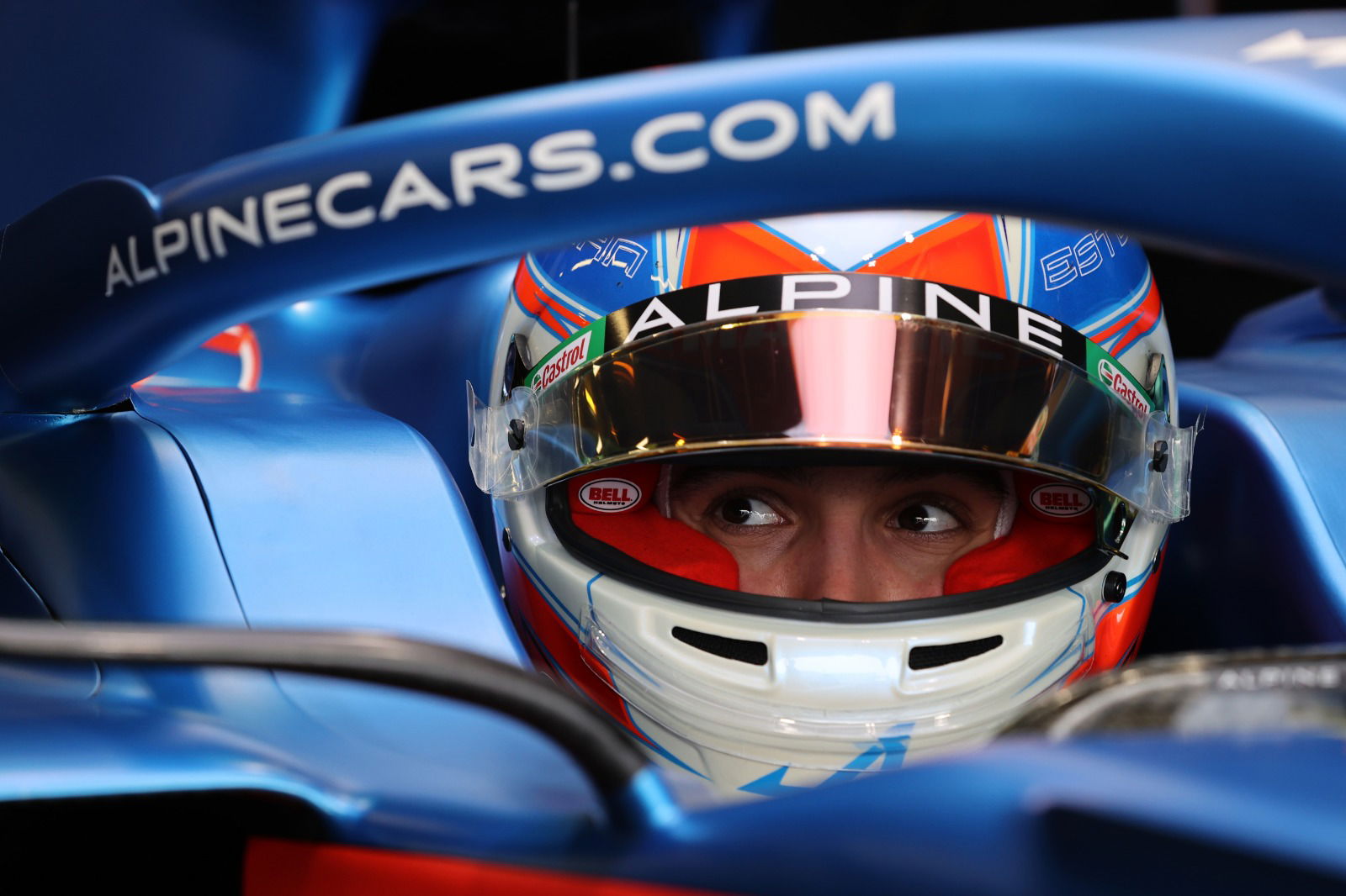 Ocon at the wheel as Alpine A521 F1 car makes track debut at Silverstone